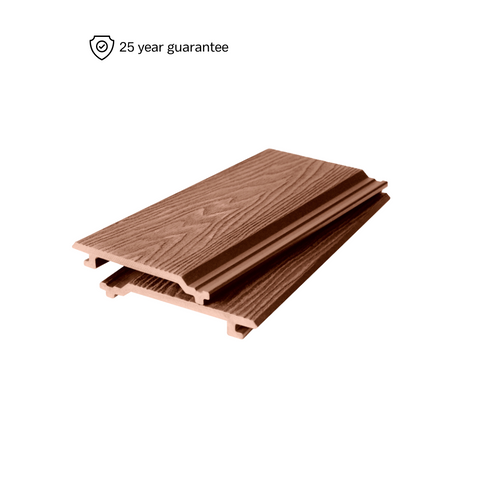 Premium Composite Woodgrain Cladding - 3.6m - Red Brown - SupremaPlus