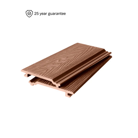 Sample - SupremaPlus Premium Composite Woodgrain Cladding - Red Brown