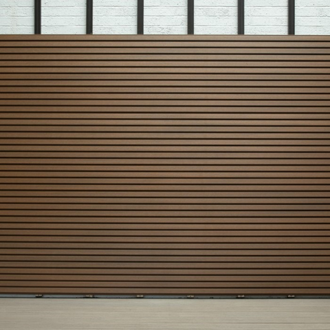 Contura Slatted Teak 3.6m Composite Cladding