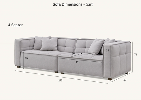 Murray Sofa Range in Putty Boucle Fabric