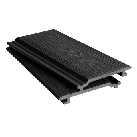 Premium Composite Woodgrain Cladding - 3.6m - Black - SupremaPlus