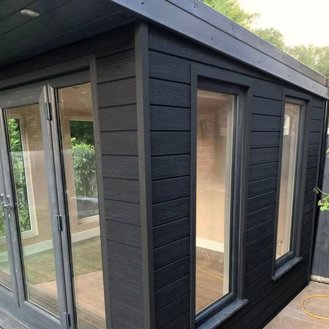 Premium Composite Woodgrain Cladding - 3.6m - Black - SupremaPlus