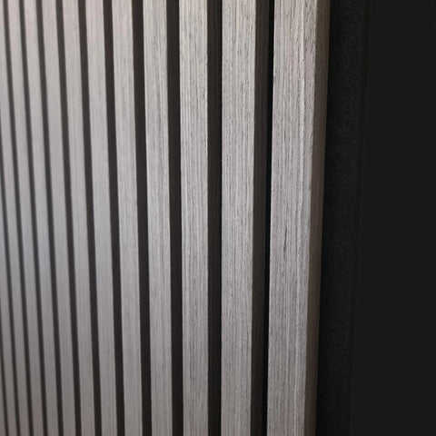 Acoustic Wall Panel | Ash Grey Oak | Premium Wood Veneer - 2.4m