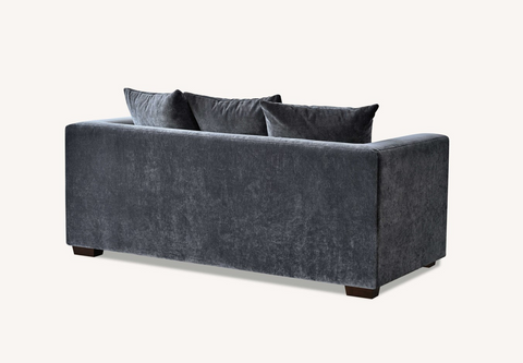 Gramercy Sofa Range in Steel Velvet