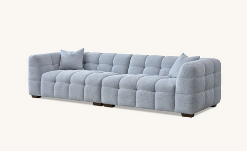 Tribeca Sofa Range in Oatmeal Boucle Fabric