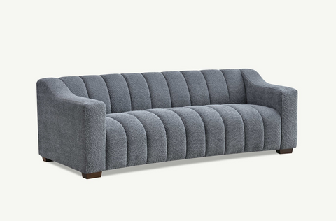 Astoria 3 Seater Sofa in Iron Boucle Fabric