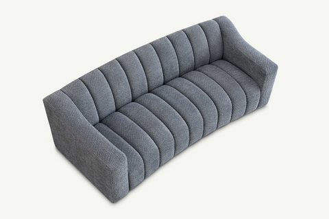 Astoria 3 Seater Sofa in Iron Boucle Fabric