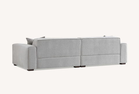 Dakota 4 seater with Chaise in Pebble Boucle