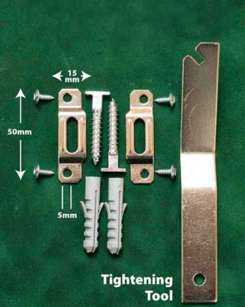 Lockable Heavy Duty Mirror Fixings