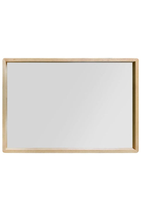 Solid Oak Rounded Corner Wall Mirror 39" X 27.5" (100CM X 70CM)