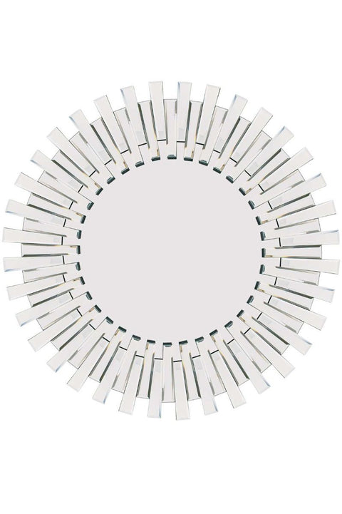 Starburst All Glass Stylised Round Mirror 91 x 91 CM