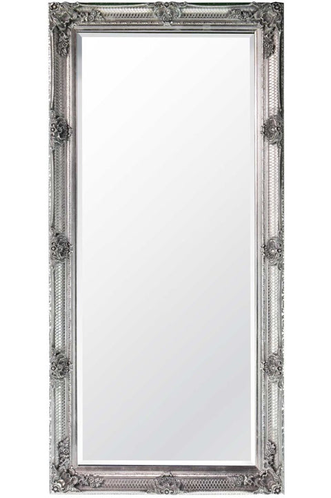 Valentina - Silver Ornate Flourish Full Length Mirror 168 x 78 CM