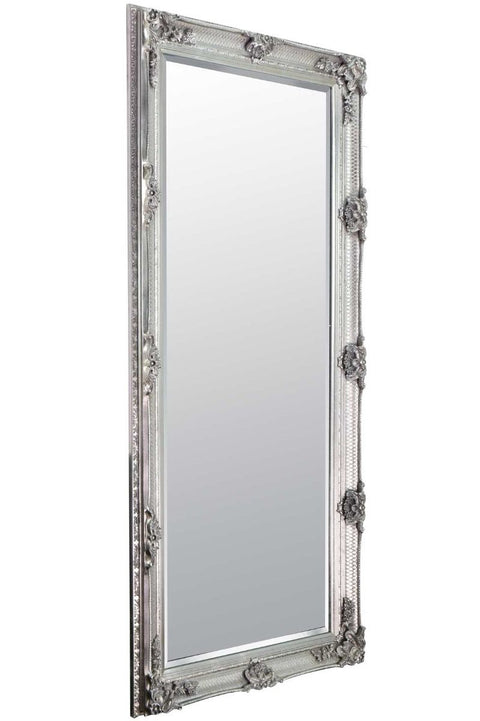 Valentina - Silver Ornate Flourish Full Length Mirror 168 x 78 CM