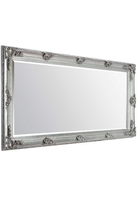 Valentina - Silver Ornate Flourish Full Length Mirror 168 x 78 CM