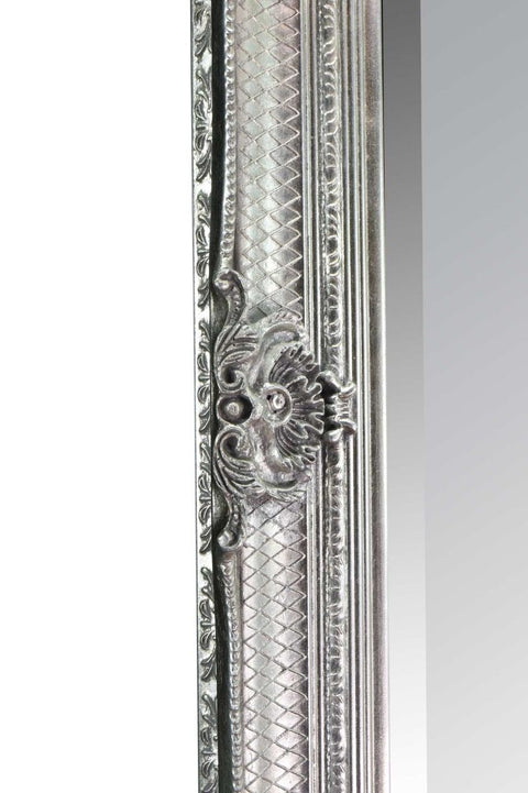 Valentina - Silver Ornate Flourish Full Length Mirror 168 x 78 CM