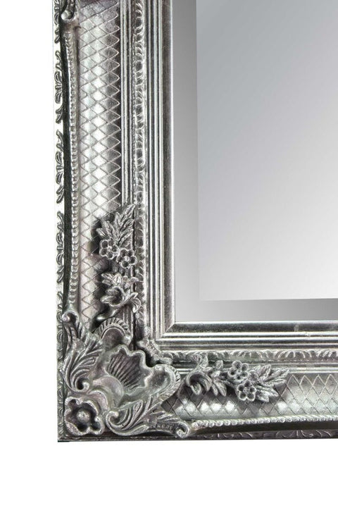 Valentina - Silver Ornate Flourish Full Length Mirror 168 x 78 CM