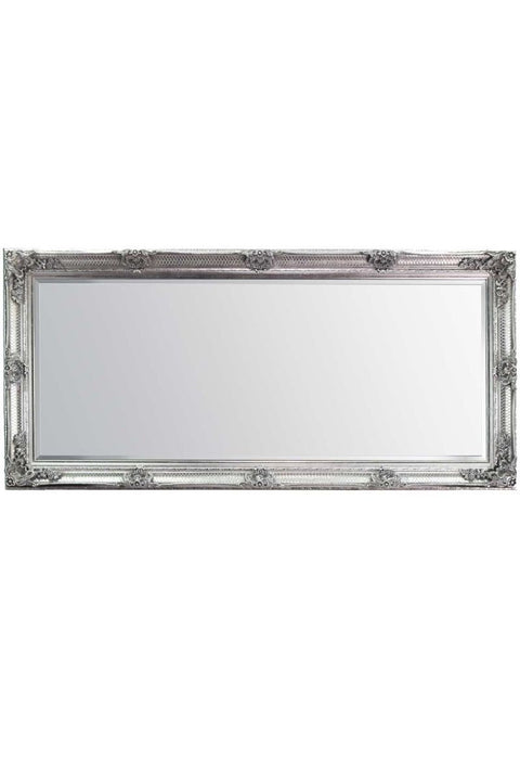 Valentina - Silver Ornate Flourish Full Length Mirror 168 x 78 CM