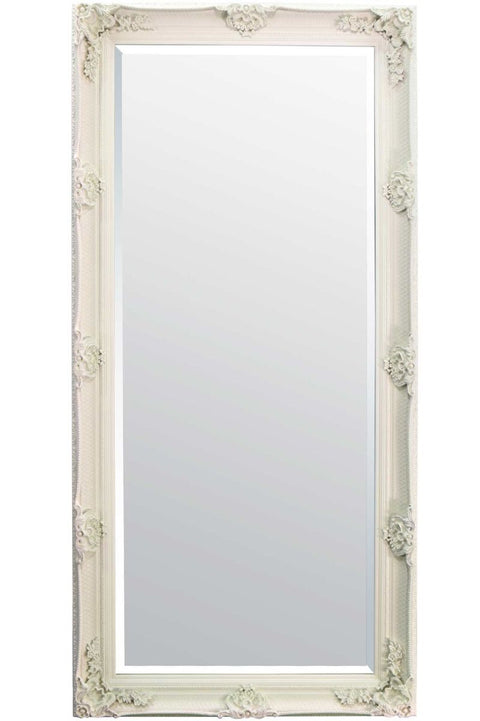 Scarlett - Cream Ornate Flourish Full Length Mirror 164 x 78 CM