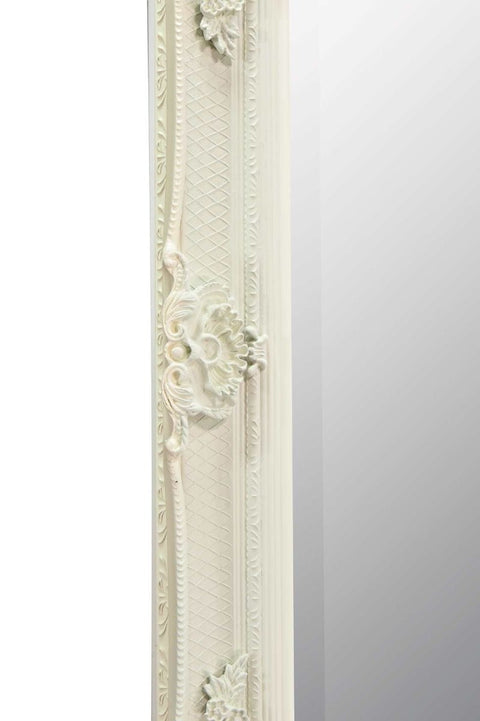 Scarlett - Cream Ornate Flourish Full Length Mirror 164 x 78 CM