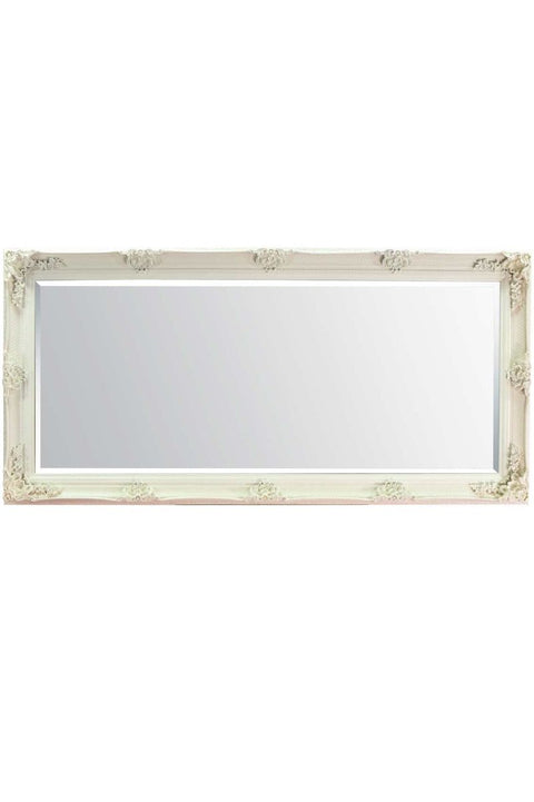 Scarlett - Cream Ornate Flourish Full Length Mirror 164 x 78 CM