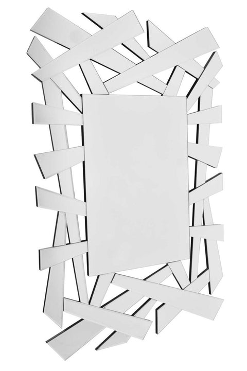 All Glass Stylised Large Dress Mirror 122 x 81 CM