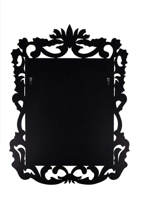 All Glass Stylised Baroque Inspired Wall Mirror 135 x 99 CM