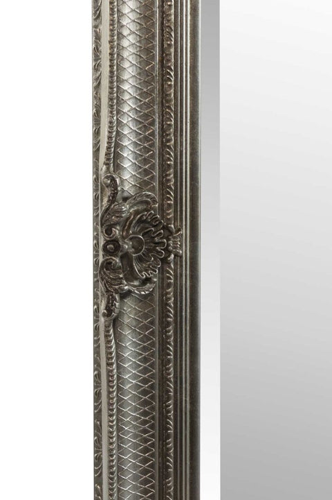 Natalia - Silver Ornate Flourish Large Wall Mirror 110 x 79 CM