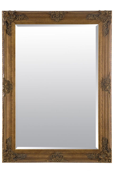 Desiree - Gold Ornate Flourish Large Wall Mirror 110 x 79 CM