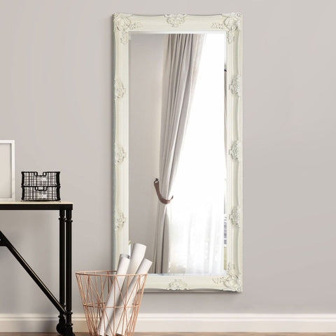 Scarlett - Cream Ornate Flourish Full Length Mirror 164 x 78 CM