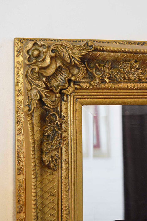 Seraphina - Gold Ornate Flourish Full Length Mirror 175 x 78 CM