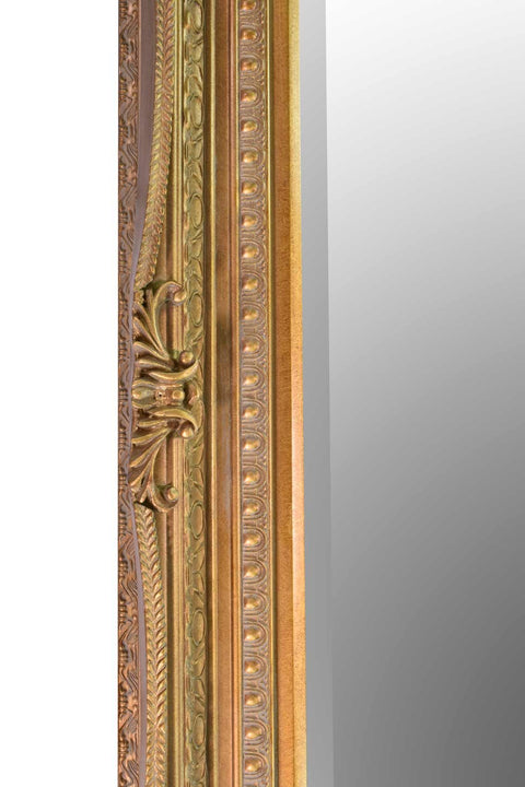 Alessandra - Carved Louis Gold Large Wall Mirror 175 x 84 CM