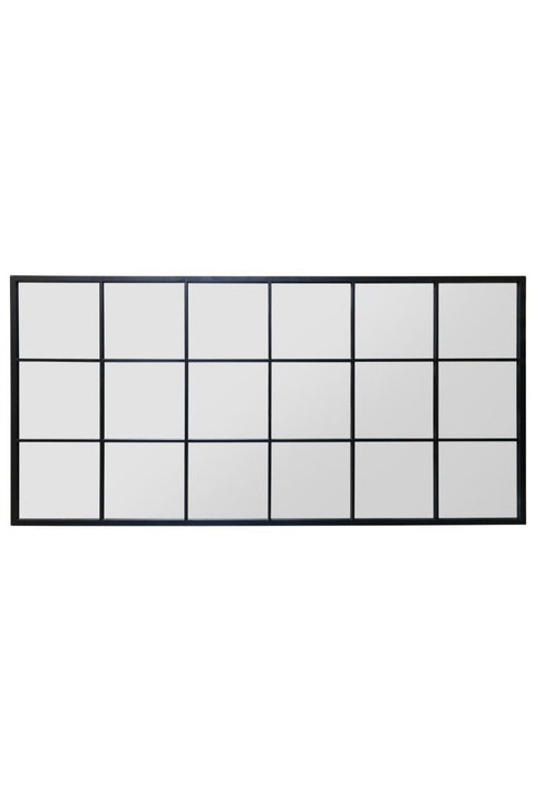 Black Modern Window Leaner / Wall Mirror 69" X 33" (174CM X 85CM)