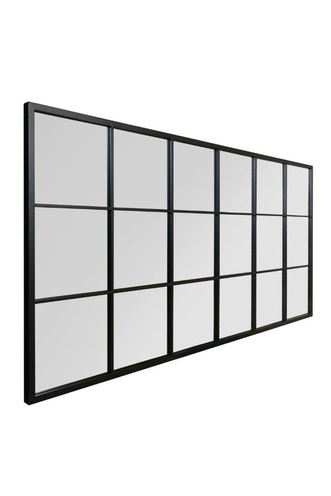 Black Modern Window Leaner / Wall Mirror 69" X 33" (174CM X 85CM)