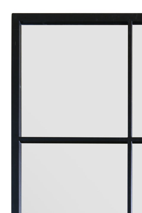 Black Modern Window Leaner / Wall Mirror 69" X 33" (174CM X 85CM)