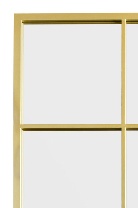 Gold Modern Window Leaner / Wall Mirror 69" X 33" (174CM X 85CM)