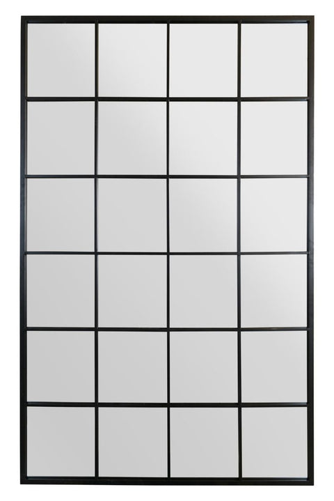 Black Modern Window Leaner / Wall Mirror 69" X 43" (174CM X 110CM)