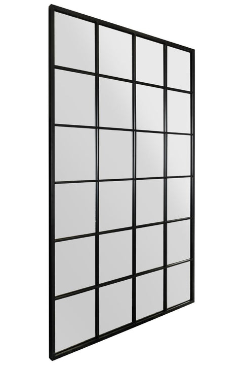 Black Modern Window Leaner / Wall Mirror 69" X 43" (174CM X 110CM)