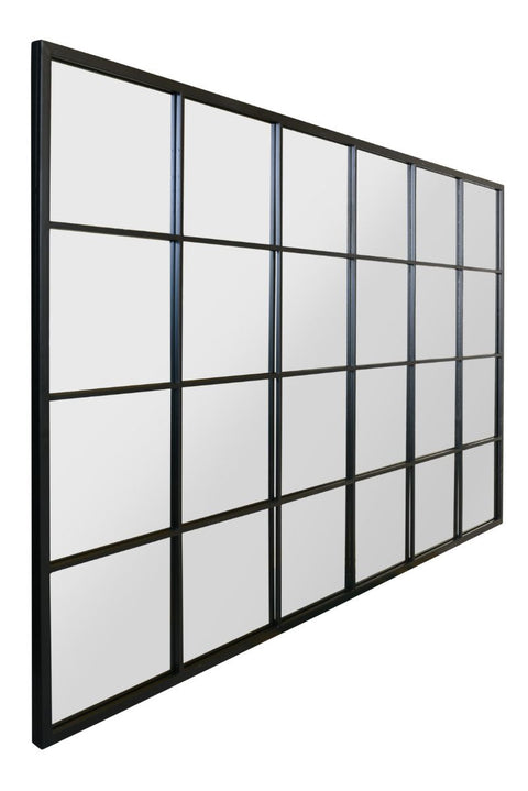 Black Modern Window Leaner / Wall Mirror 69" X 43" (174CM X 110CM)