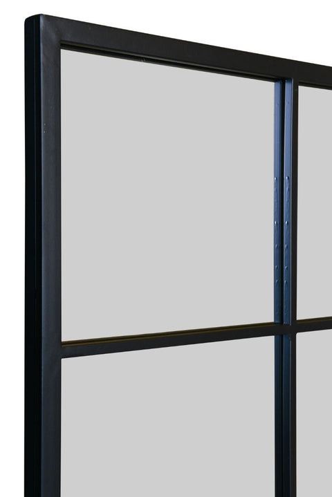 Black Modern Window Leaner / Wall Mirror 69" X 43" (174CM X 110CM)