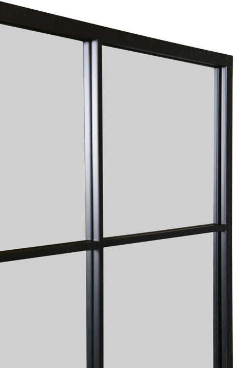 Black Modern Window Leaner / Wall Mirror 69" X 43" (174CM X 110CM)