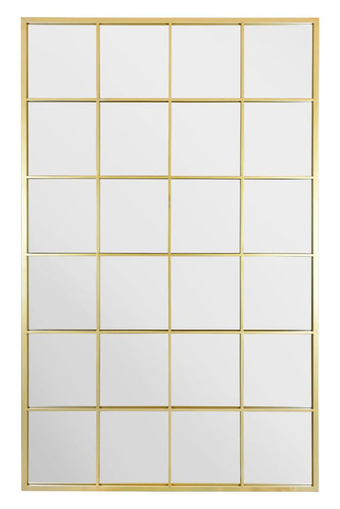 Gold Modern Window Leaner / Wall Mirror 69" X 43" (174CM X 110CM)