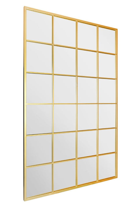 Gold Modern Window Leaner / Wall Mirror 69" X 43" (174CM X 110CM)