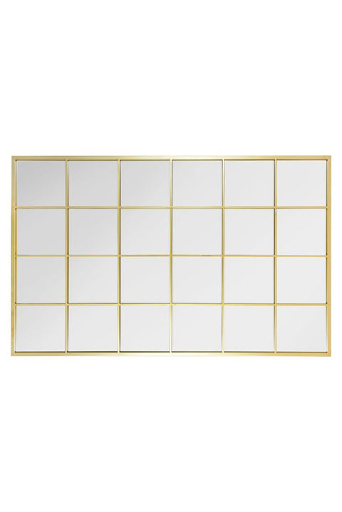 Gold Modern Window Leaner / Wall Mirror 69" X 43" (174CM X 110CM)