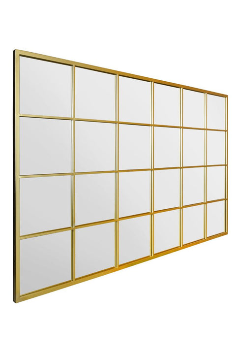 Gold Modern Window Leaner / Wall Mirror 69" X 43" (174CM X 110CM)