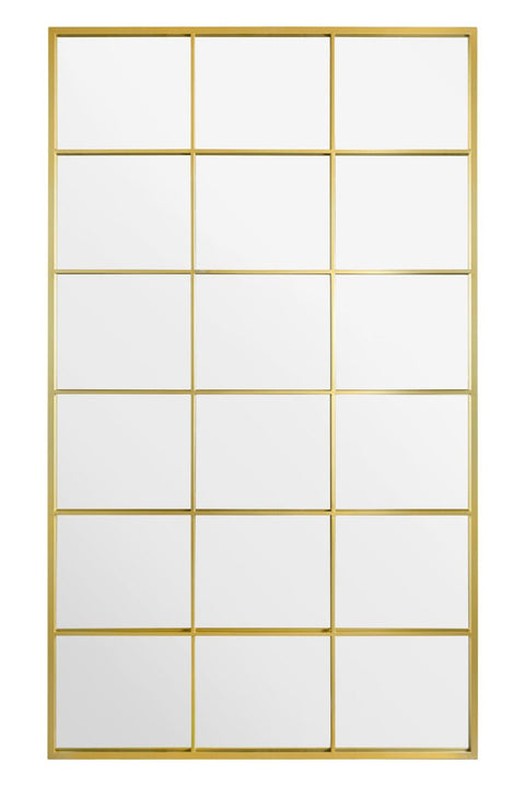 Gold Modern Window Leaner / Wall Mirror 79" X 47" (200CM X 120CM)