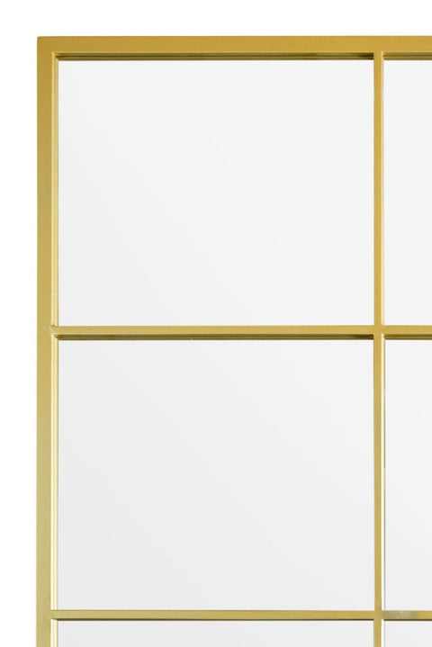 Gold Modern Window Leaner / Wall Mirror 79" X 47" (200CM X 120CM)