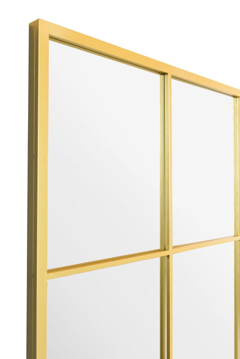 Gold Modern Window Leaner / Wall Mirror 79" X 47" (200CM X 120CM)