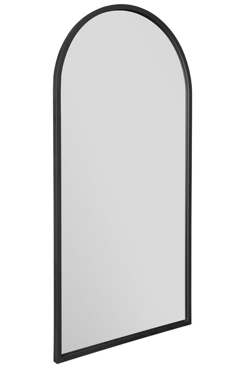 Black Framed Arched Leaner/Wall Mirror 55" X 27.5" (140CM X 70CM)