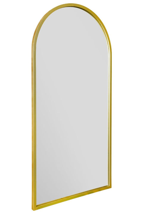 Gold Framed Arched Leaner/Wall Mirror 55" X 27.5" (140CM X 70CM)