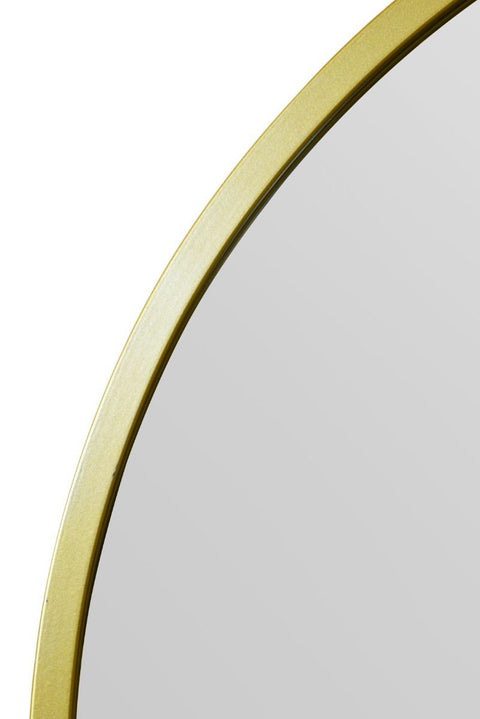 Gold Framed Arched Leaner/Wall Mirror 39" X 39" (100CM X 100CM)